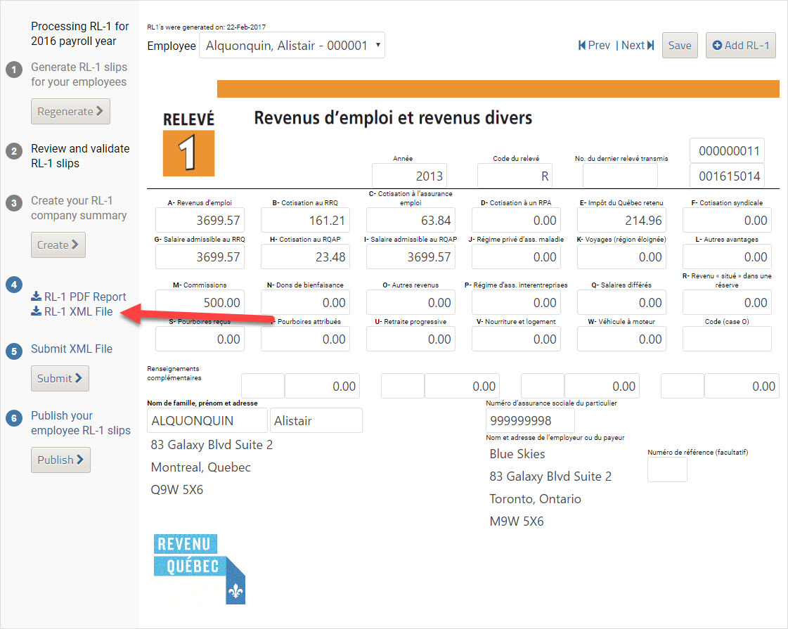 Creating T4, T4A and RL-1 tax slips – PaymentEvolution Support